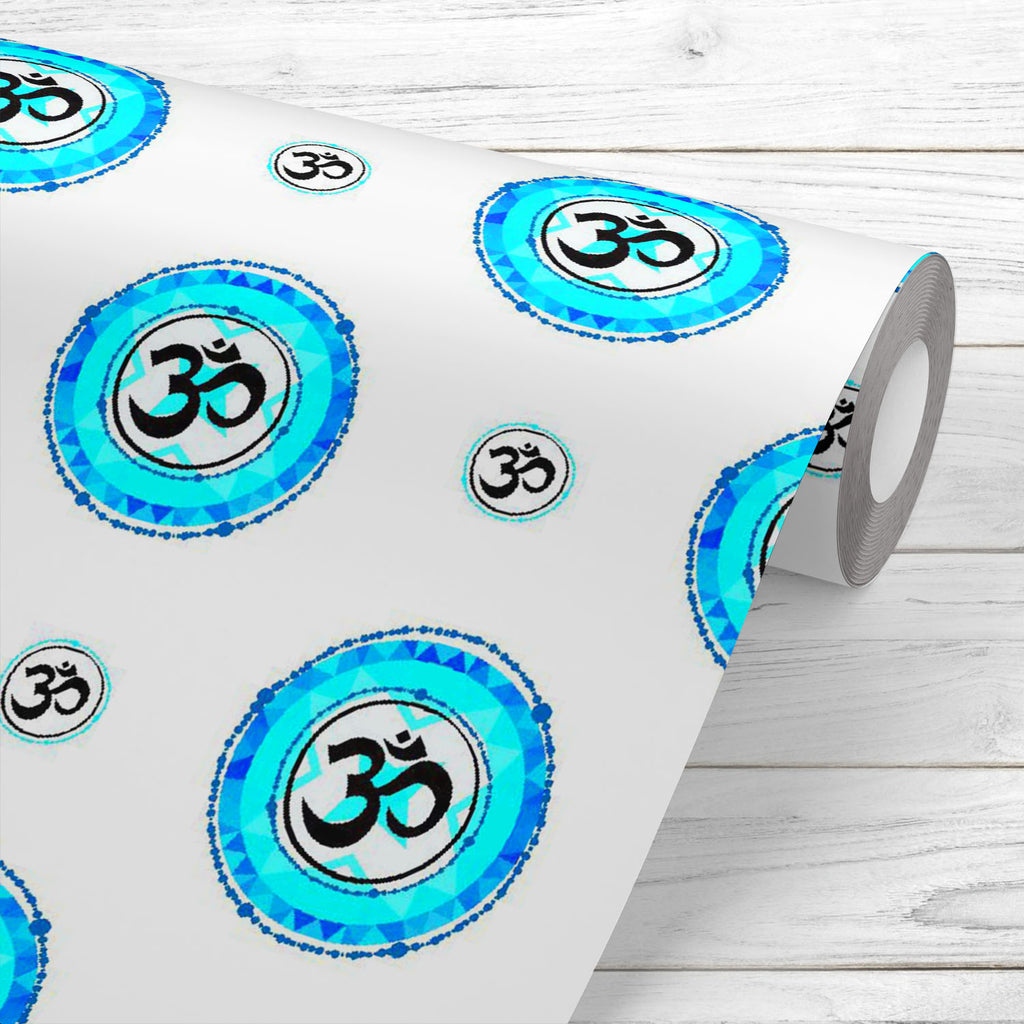 Blue Toned Traditional Indian Symbol Om, Art and Paintings, Asian, Automobiles, Black, Black and White, Cities, City Views, Culture, Digital, Digital Art, Ethnic, Graphic, Illustrations, Indian, Mandala, Paisley, Patterns, Signs, Signs and Symbols, Sketches, Symbols, Traditional, Transportation, Travel, Tribal, Vehicles, White, World Culture, 3d, adhesive, bathroom, bedroom, furniture, home, kids, kitchen, living, non pvc, oil, panel, paper, peel, resistant, roll, room, self, sheet, stick, sticker, tiles, v