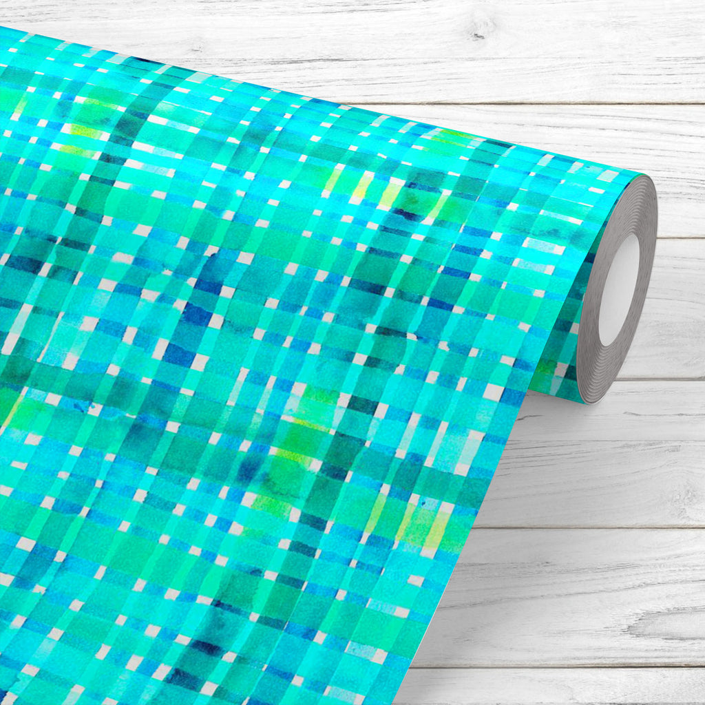 Blue Stripes Pattern Wallpaper Roll-Wallpapers Peel & Stick-WAL_PA-IC 5015540 IC 5015540, Abstract Expressionism, Abstracts, Art and Paintings, Black and White, Decorative, Drawing, Geometric, Geometric Abstraction, Illustrations, Modern Art, Patterns, Semi Abstract, Signs, Signs and Symbols, Sketches, Splatter, Stripes, Watercolour, White, blue, pattern, wallpaper, roll, watercolor, tartan, abstract, art, backdrop, background, banner, bright, brush, cd, cell, concept, corporate, cover, decoration, design, 