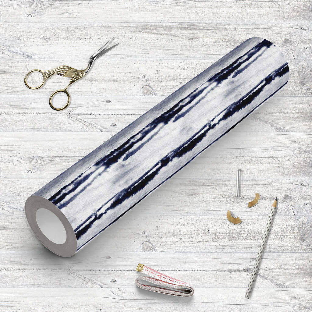 Abstract Watercolor Stripes Wallpaper Roll - Wallpapers Peel & Stick - ArtzFolio.com