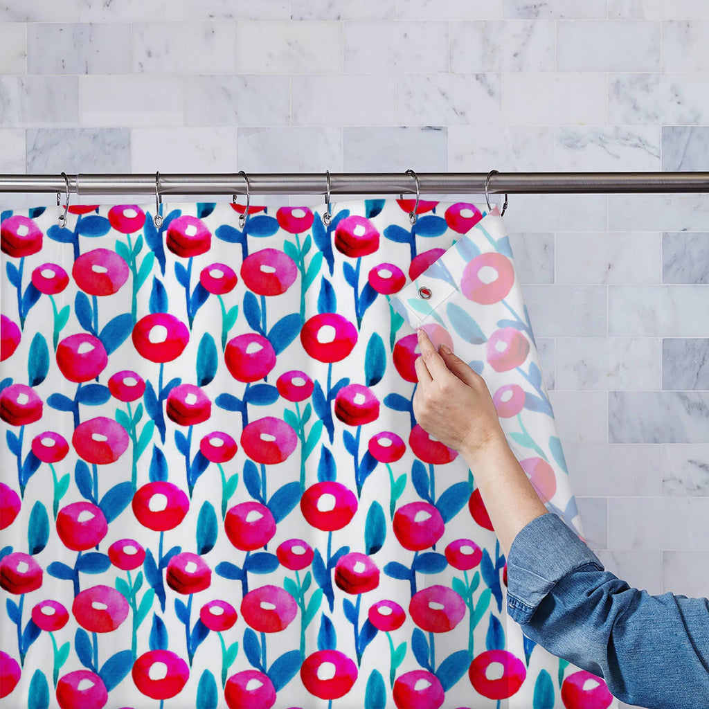 Floral Botanical Pattern D20 Washable Waterproof Shower Curtain-Shower Curtains-CUR_SH_EL-IC 5015545 IC 5015545, Ancient, Art and Paintings, Botanical, Floral, Flowers, Historical, Illustrations, Love, Medieval, Nature, Patterns, Retro, Romance, Seasons, Vintage, Watercolour, pattern, d20, washable, waterproof, shower, curtain, watercolor, rose, seamless, autumn, wallpaper, art, backdrop, background, beautiful, berries, blue, branch, classic, cobalt, delft, dry, fall, fern, field, forest, garden, herbal, he