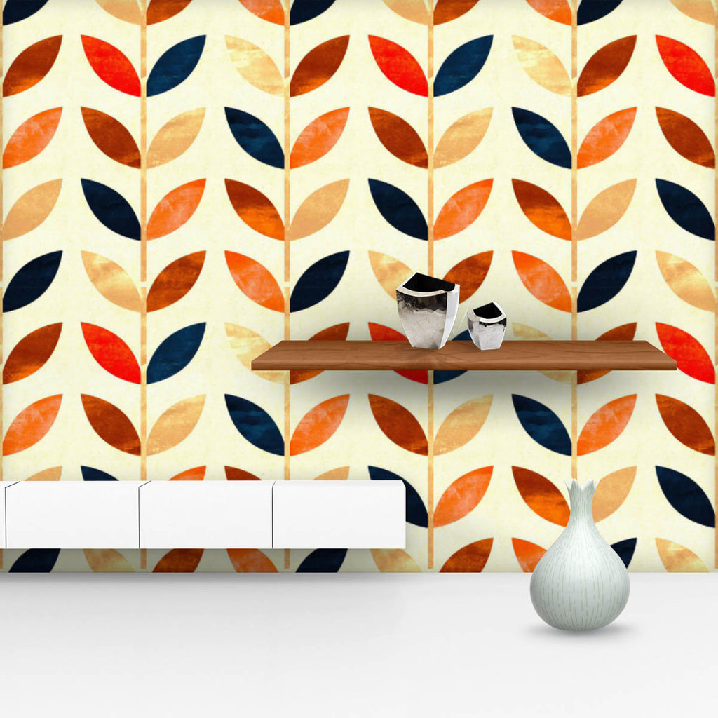 Colorful Leaves Shape Wallpaper Roll-Wallpapers Peel & Stick-WAL_PA-IC 5015566 IC 5015566, 70s, Ancient, Botanical, Culture, Ethnic, Floral, Flowers, Geometric, Geometric Abstraction, Historical, Medieval, Nature, Nautical, Patterns, Retro, Scandinavian, Signs, Signs and Symbols, Traditional, Tribal, Vintage, World Culture, colorful, leaves, shape, wallpaper, roll, pattern, beige, seamless, background, texture, copper, cute, paper, navy, pink, subtle, collection, simple, backdrop, blue, color, design, garde