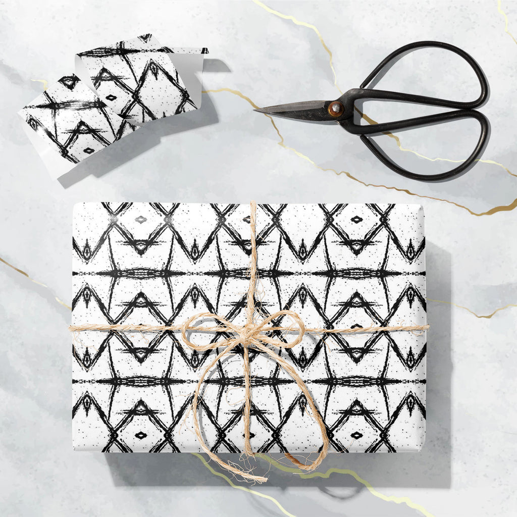 Ethnic Geometric Pattern D2 Art & Craft Gift Wrapping Paper-Wrapping Papers-WRP_PP-IC 5015570 IC 5015570, Abstract Expressionism, Abstracts, African, Art and Paintings, Aztec, Black, Black and White, Bohemian, Botanical, Chevron, Culture, Dots, Ethnic, Fashion, Floral, Flowers, Geometric, Geometric Abstraction, Graffiti, Hipster, Illustrations, Mexican, Modern Art, Nature, Patterns, Scenic, Semi Abstract, Signs, Signs and Symbols, Splatter, Stripes, Traditional, Tribal, Watercolour, White, World Culture, pa