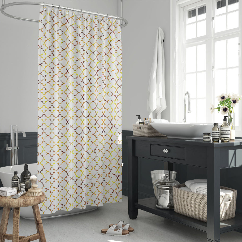 Gold Arabic Vintage Foil Washable Waterproof Shower Curtain-Shower Curtains-CUR_SH_EL-IC 5015582 IC 5015582, Abstract Expressionism, Abstracts, Allah, Arabic, Asian, Birthday, Culture, Digital, Digital Art, Ethnic, Geometric, Geometric Abstraction, Graphic, Holidays, Islam, Patterns, Retro, Semi Abstract, Signs, Signs and Symbols, Traditional, Tribal, Vintage, World Culture, Metallic, gold, foil, washable, waterproof, shower, curtain, pattern, background, seamless, abstract, arabesque, backdrop, card, decor