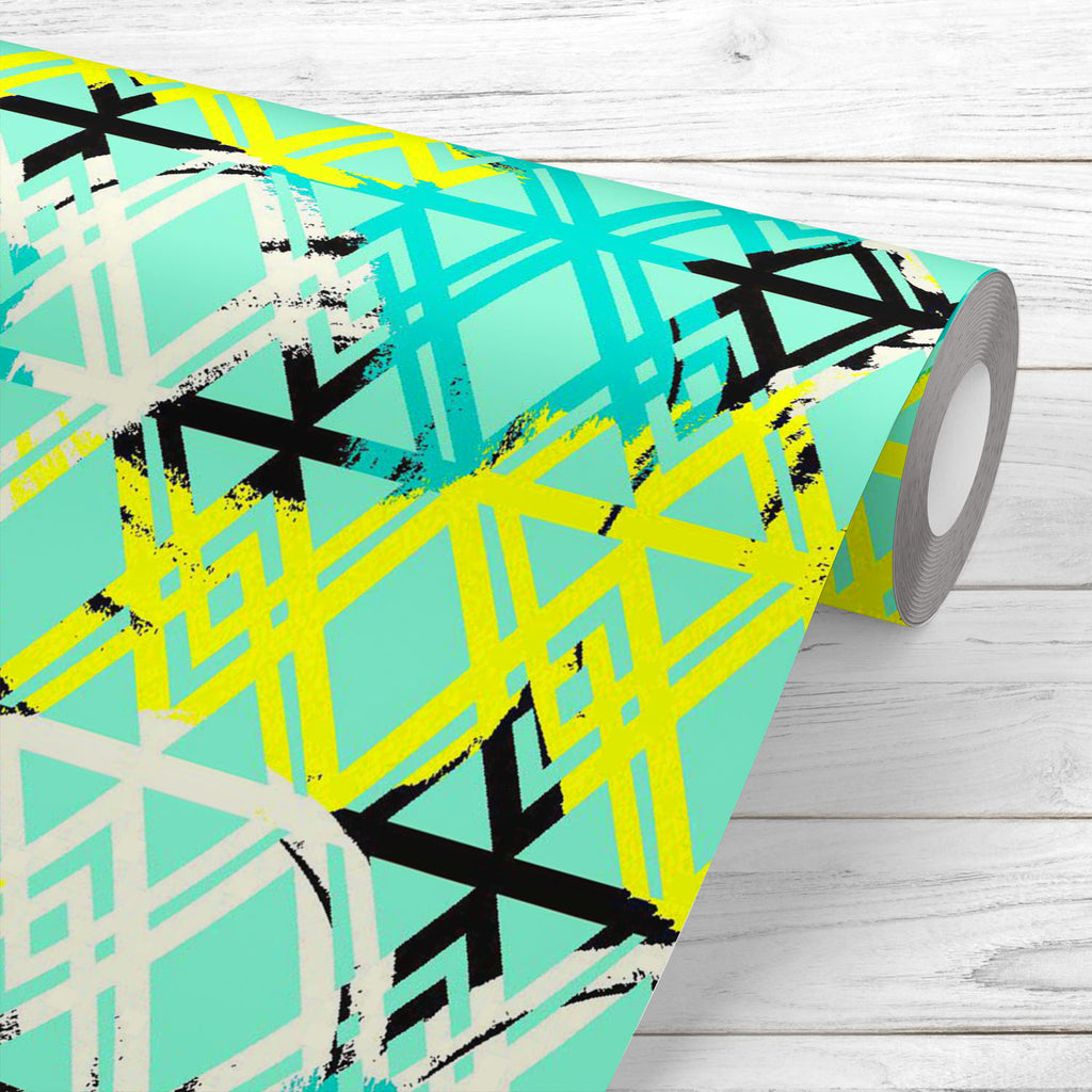 Abstract Hand Drawn Chevron Wallpaper Roll - Wallpapers Peel & Stick - ArtzFolio.com