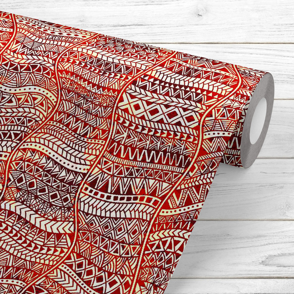 Tribal Geometric Lines Wallpaper Roll-Wallpapers Peel & Stick-WAL_PA-IC 5015590 IC 5015590, Abstract Expressionism, Abstracts, African, American, Ancient, Art and Paintings, Aztec, Bohemian, Culture, Digital, Digital Art, Drawing, Ethnic, Fashion, Folk Art, Geometric, Geometric Abstraction, Graphic, Historical, Illustrations, Indian, Medieval, Mexican, Modern Art, Patterns, Retro, Semi Abstract, Signs, Signs and Symbols, Stripes, Traditional, Tribal, Vintage, Watercolour, World Culture, lines, wallpaper, ro