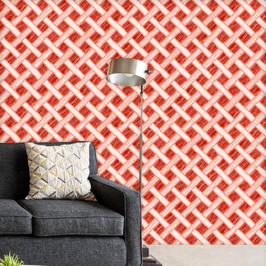 Red Criss-Cross D2 Wallpaper Roll-Wallpapers Peel & Stick-WAL_PA-IC 5015604 IC 5015604, Abstract Expressionism, Abstracts, Ancient, Digital, Digital Art, Fashion, Geometric, Geometric Abstraction, Graphic, Herringbone, Historical, Illustrations, Medieval, Patterns, Retro, Semi Abstract, Signs, Signs and Symbols, Stripes, Vintage, red, criss-cross, d2, wallpaper, roll, abstract, background, beige, brown, brush, checkered, cover, creative, damaged, dashed, decor, design, doodle, drawn, endless, fabric, grunge