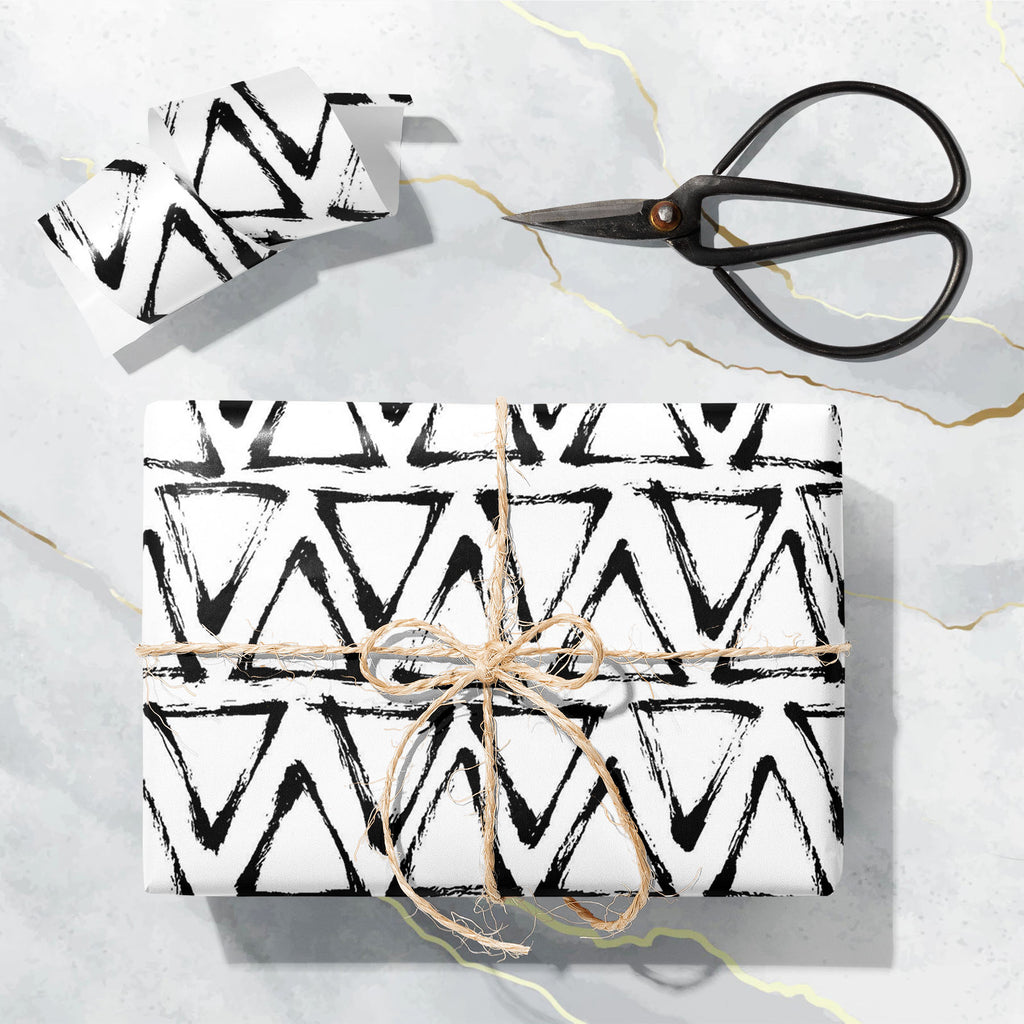 Abstract Brush Stroke D11 Art & Craft Gift Wrapping Paper - Wrapping Papers - ArtzFolio.com