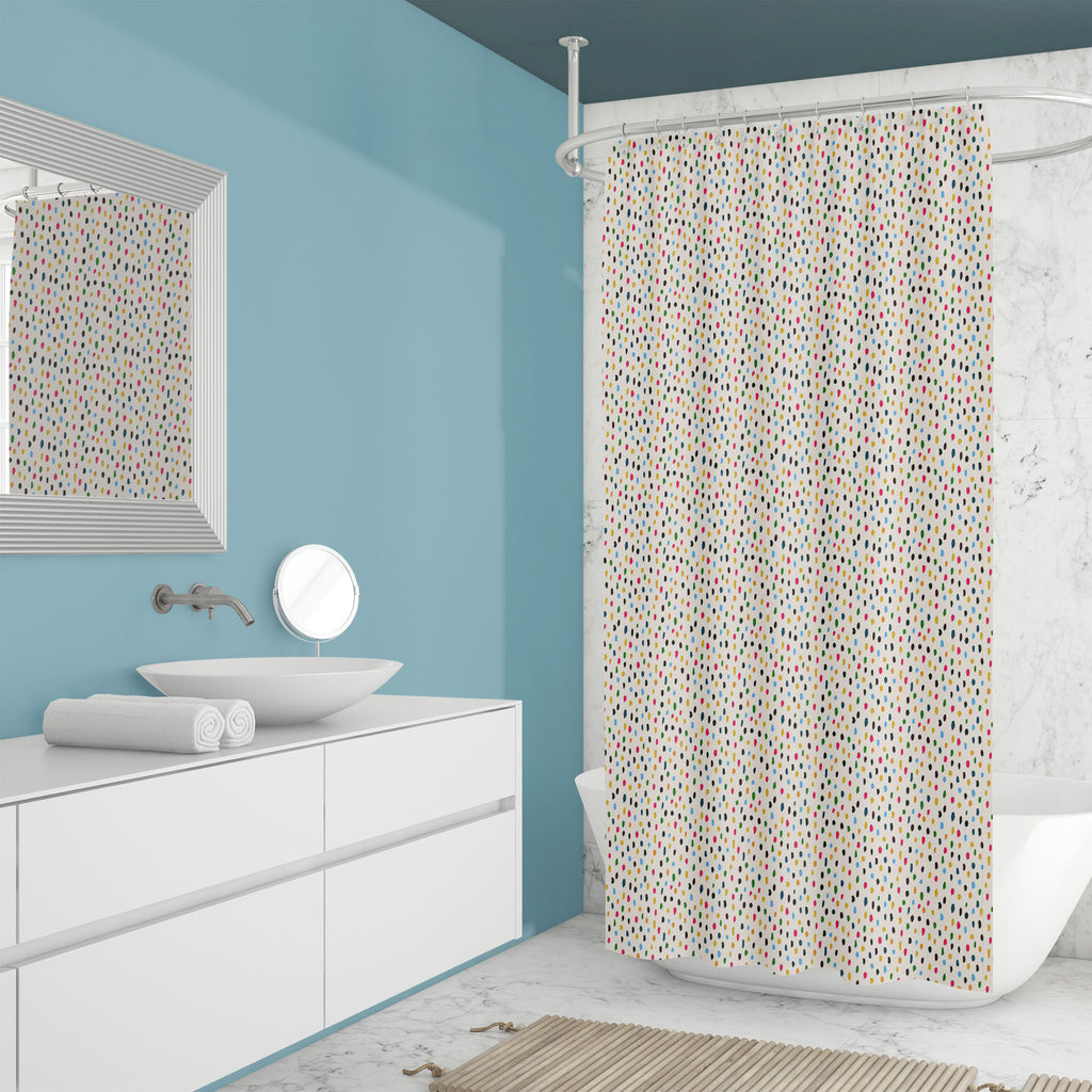 Colorful Retro Strokes Washable Waterproof Shower Curtain-Shower Curtains-CUR_SH_EL-IC 5015611 IC 5015611, Abstract Expressionism, Abstracts, Art and Paintings, Baby, Children, Drawing, Fashion, Illustrations, Kids, Modern Art, Patterns, Retro, Semi Abstract, Watercolour, colorful, strokes, washable, waterproof, shower, curtain, pattern, small, texture, brush, hand, painterly, print, aquarelle, repeat, background, calm, color, palette, seamless, spring, stroke, vector, blue, green, abstract, art, artistic, 