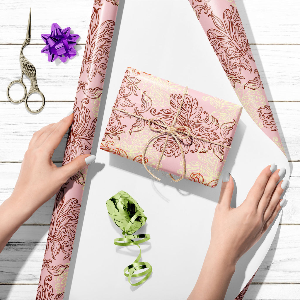 Vintage Retro Damask Art & Craft Gift Wrapping Paper-Wrapping Papers-WRP_PP-IC 5015622 IC 5015622, Ancient, Art and Paintings, Baroque, Culture, Damask, Decorative, Digital, Digital Art, Ethnic, Fashion, Graphic, Historical, Illustrations, Indian, Medieval, Modern Art, Paisley, Patterns, Renaissance, Retro, Rococo, Signs, Signs and Symbols, Traditional, Tribal, Victorian, Vintage, World Culture, art, craft, gift, wrapping, paper, antique, backdrop, background, beauty, classic, cloth, color, cute, decor, dec