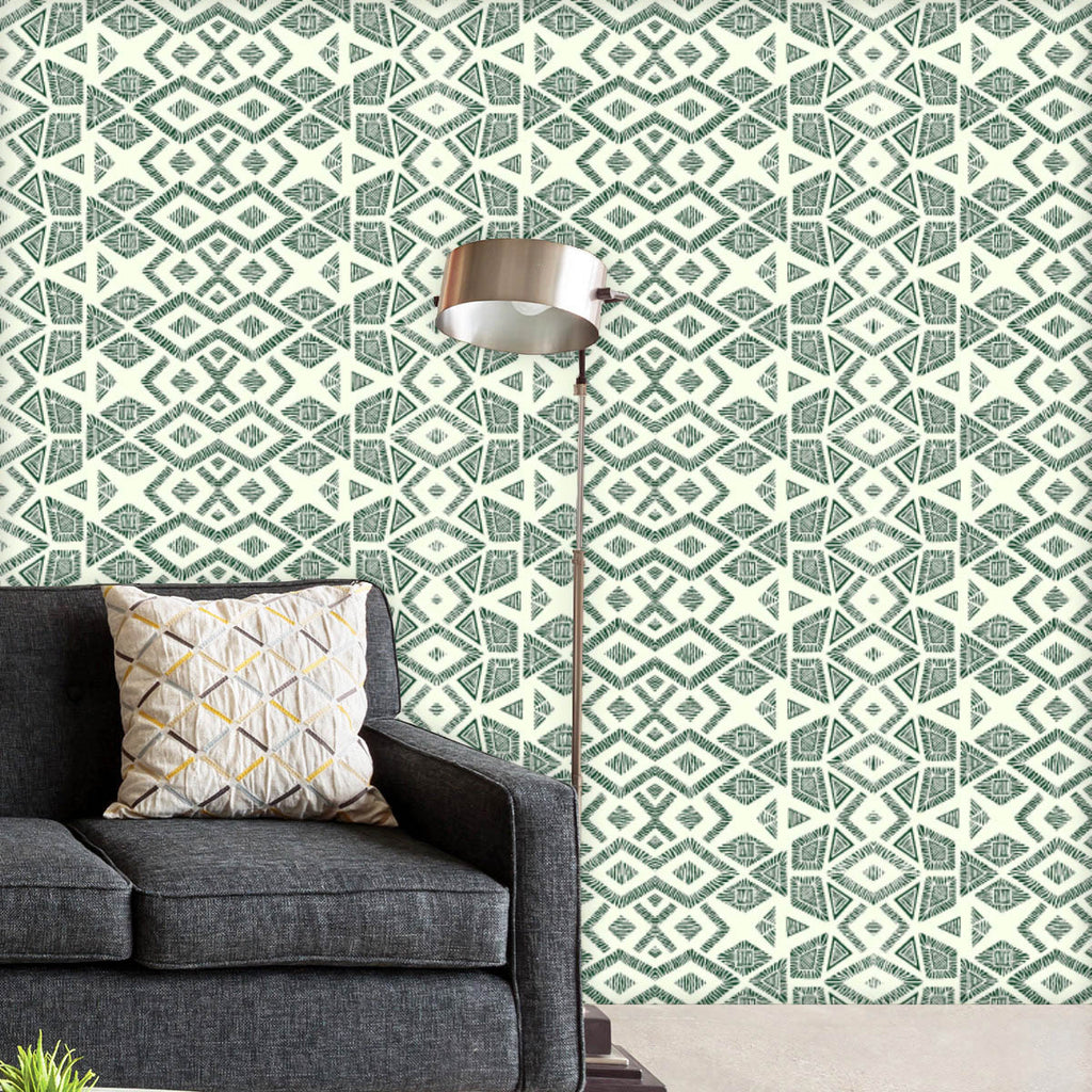 Grey White Geometric Pattern Wallpaper Roll-Wallpapers Peel & Stick-WAL_PA-IC 5015626 IC 5015626, Abstract Expressionism, Abstracts, African, American, Ancient, Art and Paintings, Aztec, Black and White, Bohemian, Culture, Digital, Digital Art, Drawing, Ethnic, Fashion, Folk Art, Geometric, Geometric Abstraction, Graphic, Historical, Illustrations, Indian, Medieval, Mexican, Patterns, Pets, Retro, Semi Abstract, Signs, Signs and Symbols, Traditional, Triangles, Tribal, Vintage, White, World Culture, grey, p