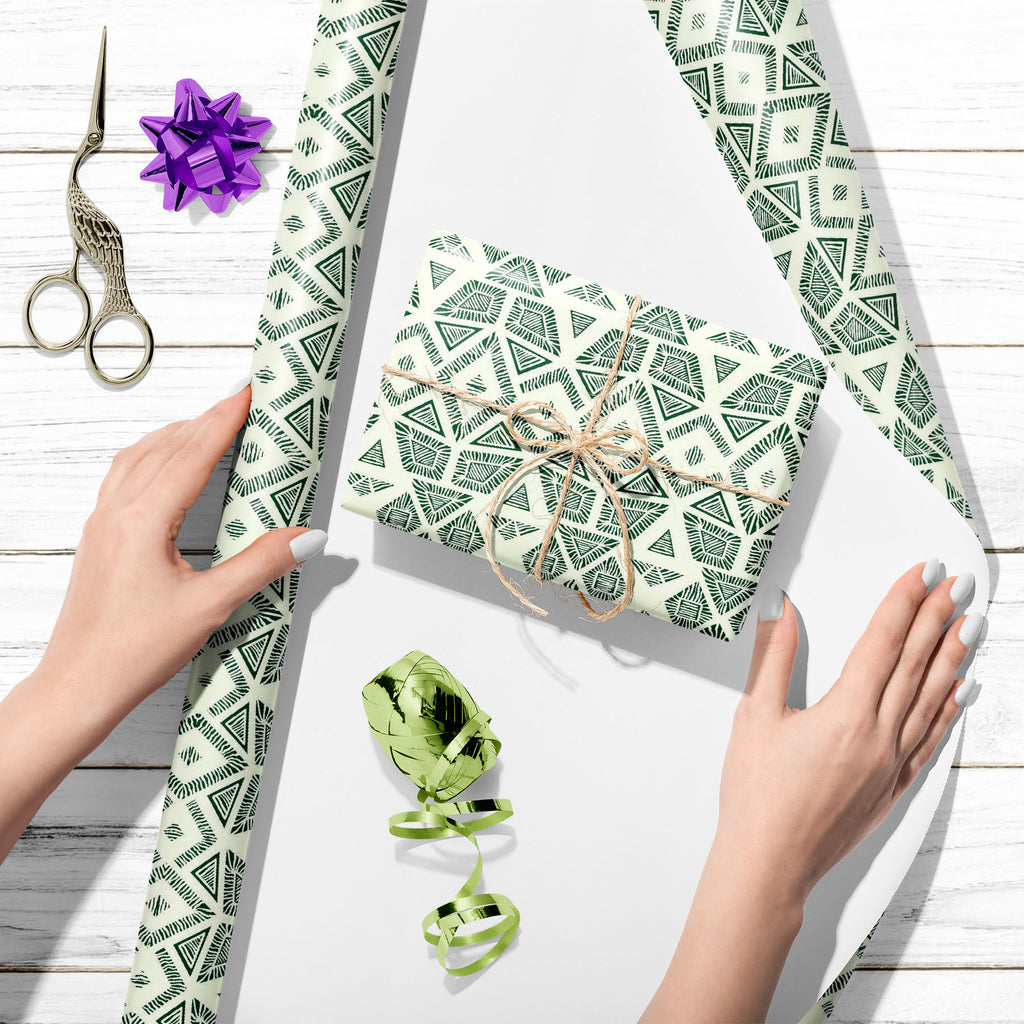 Grey White Geometric Pattern Art & Craft Gift Wrapping Paper-Wrapping Papers-WRP_PP-IC 5015626 IC 5015626, Abstract Expressionism, Abstracts, African, American, Ancient, Art and Paintings, Aztec, Black and White, Bohemian, Culture, Digital, Digital Art, Drawing, Ethnic, Fashion, Folk Art, Geometric, Geometric Abstraction, Graphic, Historical, Illustrations, Indian, Medieval, Mexican, Patterns, Pets, Retro, Semi Abstract, Signs, Signs and Symbols, Traditional, Triangles, Tribal, Vintage, White, World Culture