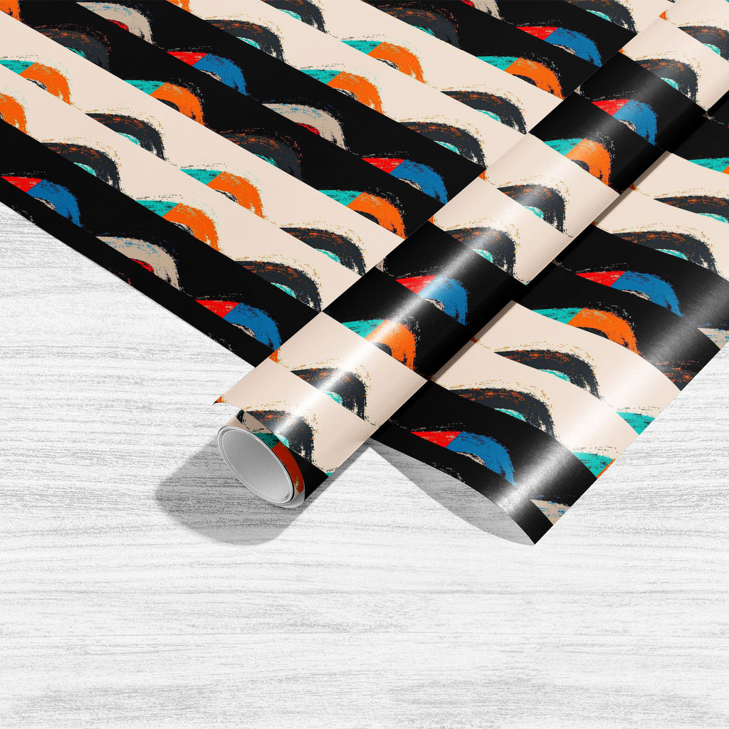 Abstract Brush Stroke D13 Art & Craft Gift Wrapping Paper - Wrapping Papers - ArtzFolio.com