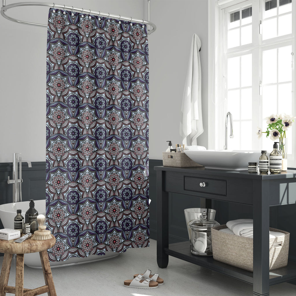 Colorful Mandalas D1 Washable Waterproof Shower Curtain-Shower Curtains-CUR_SH_EL-IC 5015630 IC 5015630, Allah, Arabic, Art and Paintings, Birthday, Botanical, Culture, Decorative, Ethnic, Festivals and Occasions, Festive, Floral, Flowers, Geometric, Geometric Abstraction, Holidays, Illustrations, Indian, Islam, Mandala, Nature, Patterns, Signs, Signs and Symbols, Spiritual, Symbols, Traditional, Tribal, World Culture, colorful, mandalas, d1, washable, waterproof, shower, curtain, 10, art, background, beaut