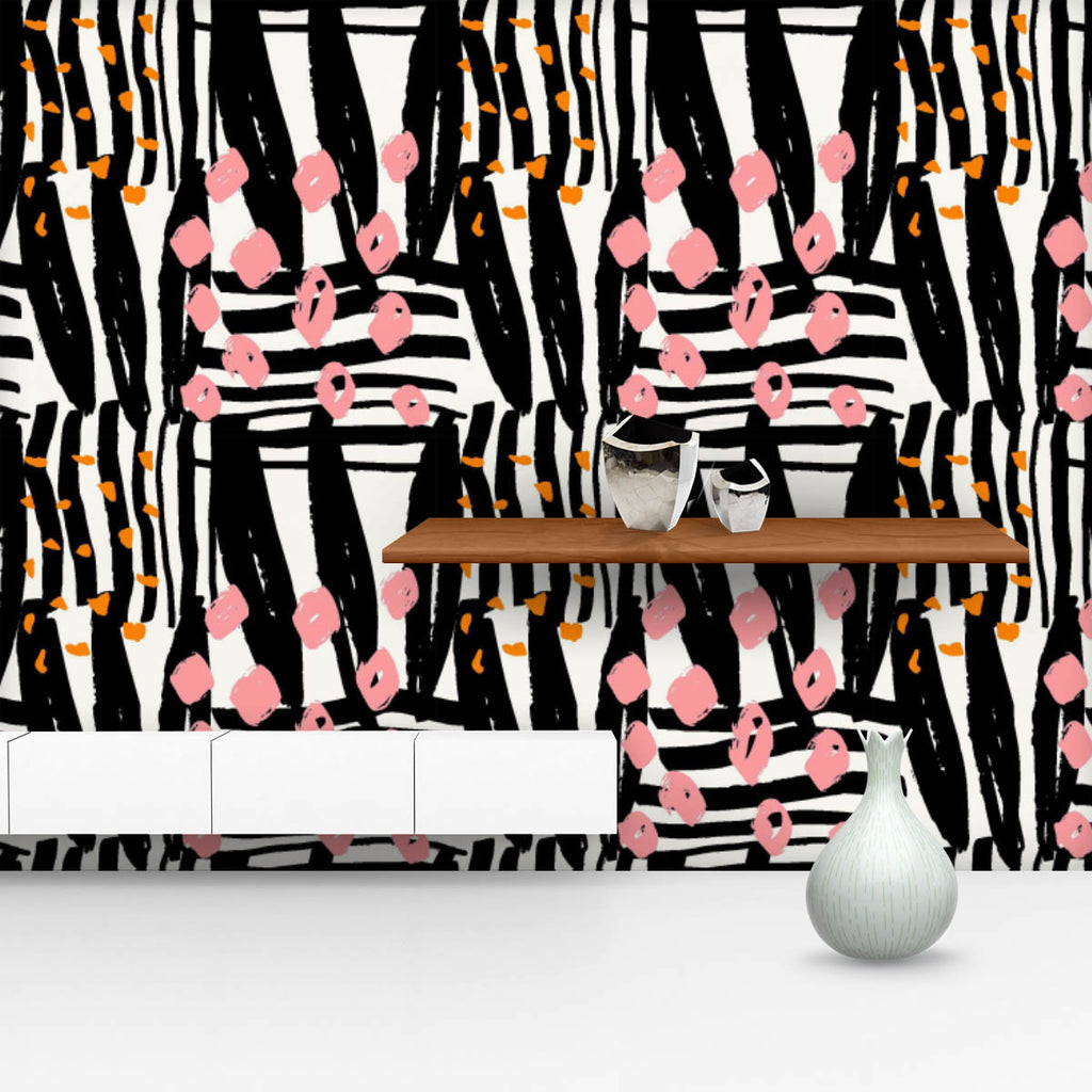 Modern Abstract D14 Wallpaper Roll-Wallpapers Peel & Stick-WAL_PA-IC 5015632 IC 5015632, Abstract Expressionism, Abstracts, Art and Paintings, Black, Black and White, Culture, Digital, Digital Art, Dots, Drawing, Ethnic, Fashion, Geometric, Geometric Abstraction, Graphic, Illustrations, Modern Art, Patterns, Semi Abstract, Sketches, Traditional, Tribal, Tropical, White, World Culture, modern, abstract, d14, wallpaper, roll, pattern, art, background, card, chalk, creative, doodles, exotic, fabric, foliage, f