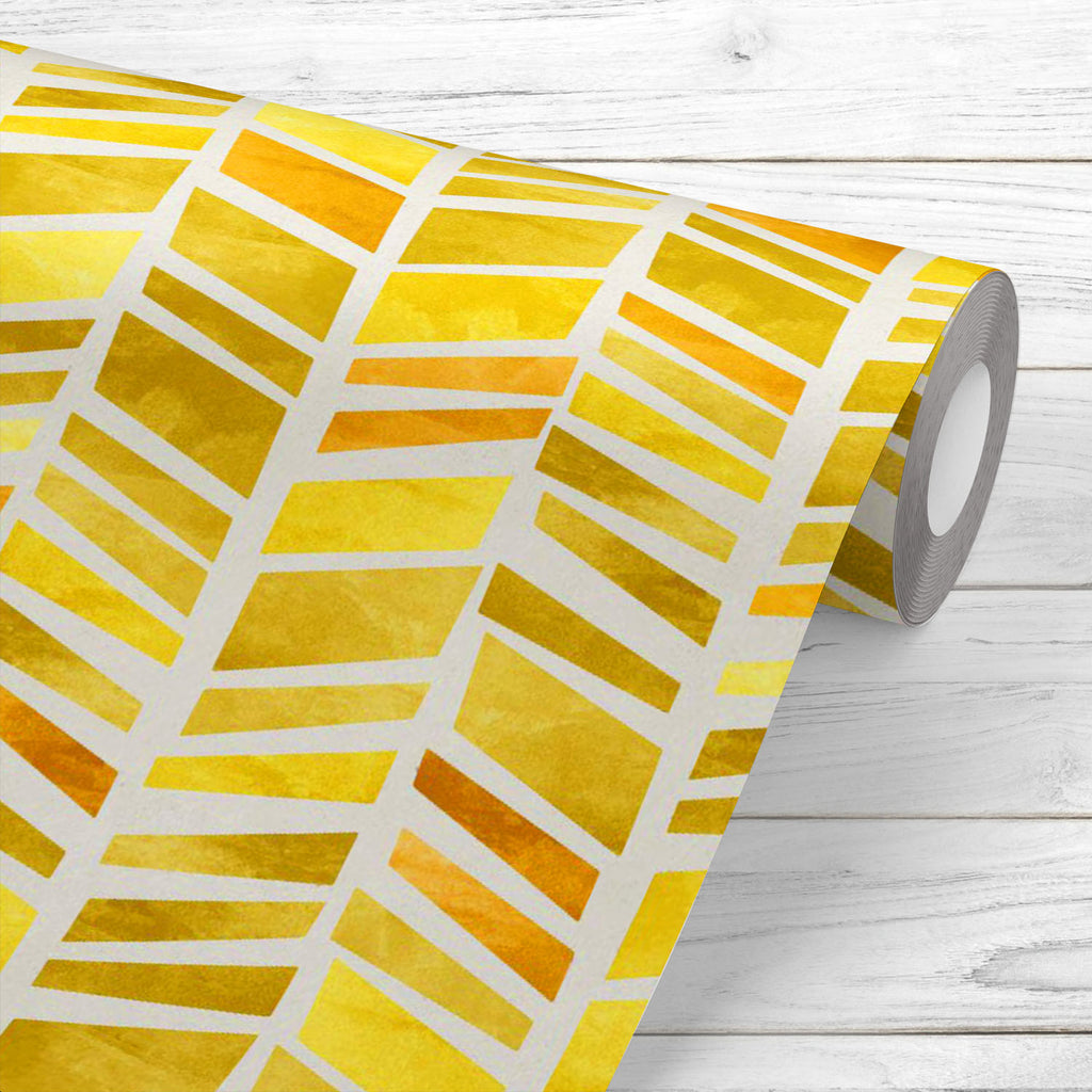 Yellow Irregular Lines Wallpaper Roll-Wallpapers Peel & Stick-WAL_PA-IC 5015642 IC 5015642, Abstract Expressionism, Abstracts, Ancient, Arrows, Chevron, Geometric, Geometric Abstraction, Herringbone, Historical, Medieval, Patterns, Retro, Semi Abstract, Signs, Signs and Symbols, Stripes, Vintage, Watercolour, yellow, irregular, lines, wallpaper, roll, pattern, abstract, arrow, backdrop, background, beige, bright, broken, color, design, gold, grunge, paper, repeat, seamless, simple, texture, tile, watercolor