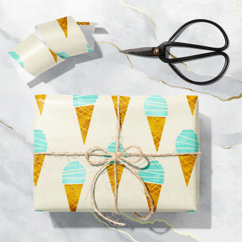 Watercolor Ice Cream Cone Art & Craft Gift Wrapping Paper-Wrapping Papers-WRP_PP-IC 5015647 IC 5015647, Ancient, Baby, Children, Historical, Kids, Medieval, Patterns, Pop Art, Retro, Seasons, Signs, Signs and Symbols, Vintage, Watercolour, watercolor, ice, cream, cone, art, craft, gift, wrapping, paper, pattern, waffle, backdrop, background, cold, cute, cutout, dairy, delicious, desert, design, flavor, frozen, joy, juice, melt, milk, party, pop, season, shapes, simple, snack, spring, sugar, summer, sweet, t