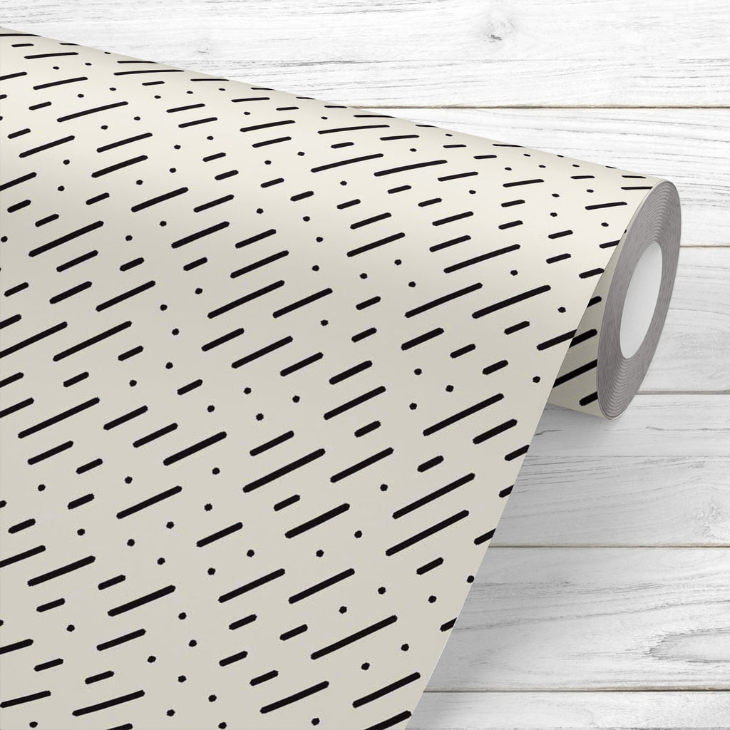 Abstract Rain Lines Wallpaper Roll - Wallpapers Peel & Stick - ArtzFolio.com