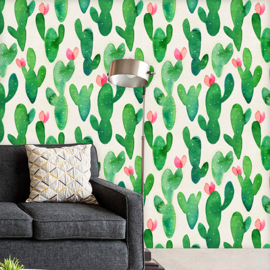 Watercolor Botanical Cacti D1 Wallpaper Roll-Wallpapers Peel & Stick-WAL_PA-IC 5015665 IC 5015665, Botanical, Floral, Flowers, Nature, Patterns, Scenic, Signs, Signs and Symbols, Tropical, Watercolour, watercolor, cacti, d1, wallpaper, roll, cactus, pattern, background, seamless, texture, cute, color, water, simple, paper, plant, succulent, bloom, backdrop, blooming, desert, design, dry, flower, green, heat, paint, prickly, sand, spikes, succulents, trendy, wrapping, artzfolio, wallpapers for bedroom, wall 