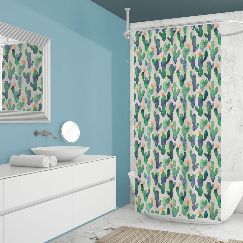 Watercolor Botanical Cacti D2 Washable Waterproof Shower Curtain-Shower Curtains-CUR_SH_EL-IC 5015666 IC 5015666, Botanical, Floral, Flowers, Nature, Patterns, Scenic, Signs, Signs and Symbols, Tropical, Watercolour, watercolor, cacti, d2, washable, waterproof, shower, curtain, cactus, pattern, background, seamless, backdrop, bloom, blooming, color, cute, desert, design, dry, flower, green, heat, paint, paper, plant, prickly, sand, simple, spikes, succulent, succulents, texture, trendy, wallpaper, water, wr