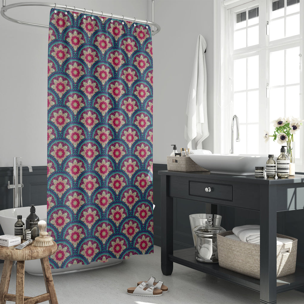Colorful Pattern D1 Washable Waterproof Shower Curtain-Shower Curtains-CUR_SH_EL-IC 5015673 IC 5015673, Abstract Expressionism, Abstracts, Adult, Allah, Arabic, Art and Paintings, Books, Botanical, Culture, Decorative, Digital, Digital Art, Ethnic, Fashion, Floral, Flowers, Graphic, Illustrations, Islam, Mandala, Modern Art, Nature, Patterns, Retro, Semi Abstract, Signs, Signs and Symbols, Traditional, Tribal, Turkish, World Culture, colorful, pattern, d1, washable, waterproof, shower, curtain, abstract, an