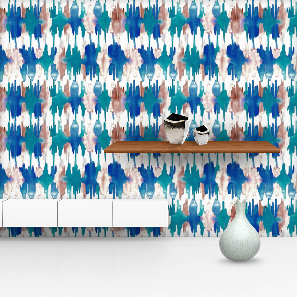 Ethnic Watercolor Pattern Wallpaper Roll-Wallpapers Peel & Stick-WAL_PA-IC 5015683 IC 5015683, Abstract Expressionism, Abstracts, Ancient, Aztec, Books, Chevron, Culture, Decorative, Ethnic, Fashion, Geometric, Geometric Abstraction, Historical, Ikat, Medieval, Patterns, Semi Abstract, Traditional, Tribal, Vintage, Watercolour, World Culture, watercolor, pattern, wallpaper, roll, dye, tie, abstract, artistic, artwork, authentic, background, batik, blue, brush, brushstroke, colorful, decoration, fabric, inte