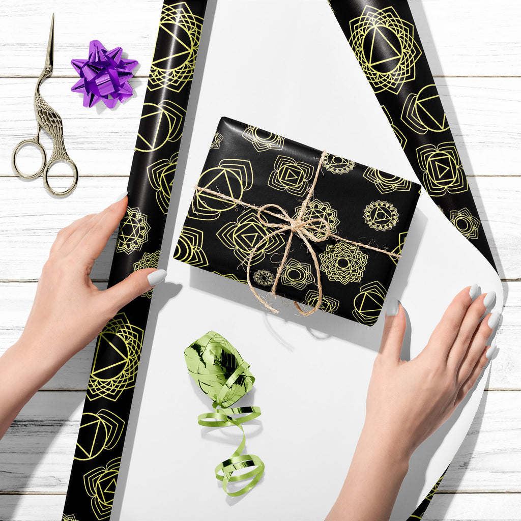 7 Chakra Mandalas D1 Art & Craft Gift Wrapping Paper - Wrapping Papers - ArtzFolio.com