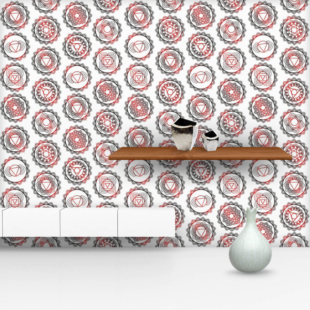 7 Chakra Mandalas D2 Wallpaper Roll - Wallpapers Peel & Stick - ArtzFolio.com