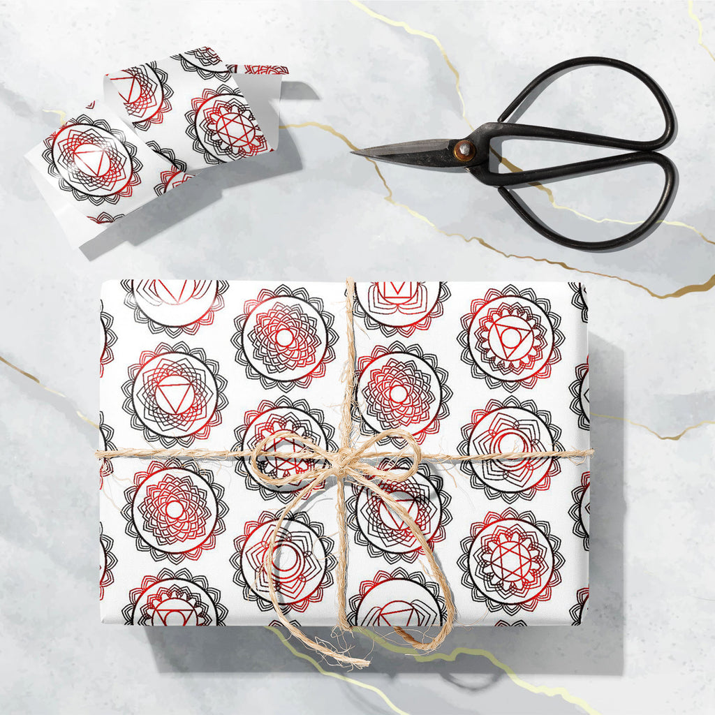 7 Chakra Mandalas D2 Art & Craft Gift Wrapping Paper - Wrapping Papers - ArtzFolio.com