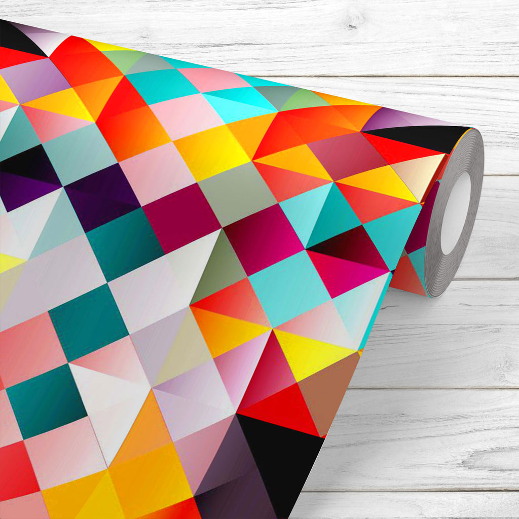 Psychedelic Geometric Pattern Wallpaper Roll-Wallpapers Peel & Stick-WAL_PA-IC 5015704 IC 5015704, Abstract Expressionism, Abstracts, Art and Paintings, Black, Black and White, Digital, Digital Art, Drawing, Fashion, Geometric, Geometric Abstraction, Graphic, Grid Art, Illustrations, Modern Art, Patterns, Retro, Semi Abstract, Signs, Signs and Symbols, Symbols, White, psychedelic, pattern, wallpaper, roll, abstract, art, backgrounds, blue, decoration, design, elements, grid, illustration, image, imagery, me