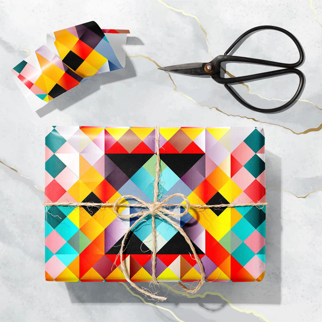 Psychedelic Geometric Pattern Art & Craft Gift Wrapping Paper-Wrapping Papers-WRP_PP-IC 5015704 IC 5015704, Abstract Expressionism, Abstracts, Art and Paintings, Black, Black and White, Digital, Digital Art, Drawing, Fashion, Geometric, Geometric Abstraction, Graphic, Grid Art, Illustrations, Modern Art, Patterns, Retro, Semi Abstract, Signs, Signs and Symbols, Symbols, White, psychedelic, pattern, art, craft, gift, wrapping, paper, abstract, backgrounds, blue, decoration, design, elements, grid, illustrati