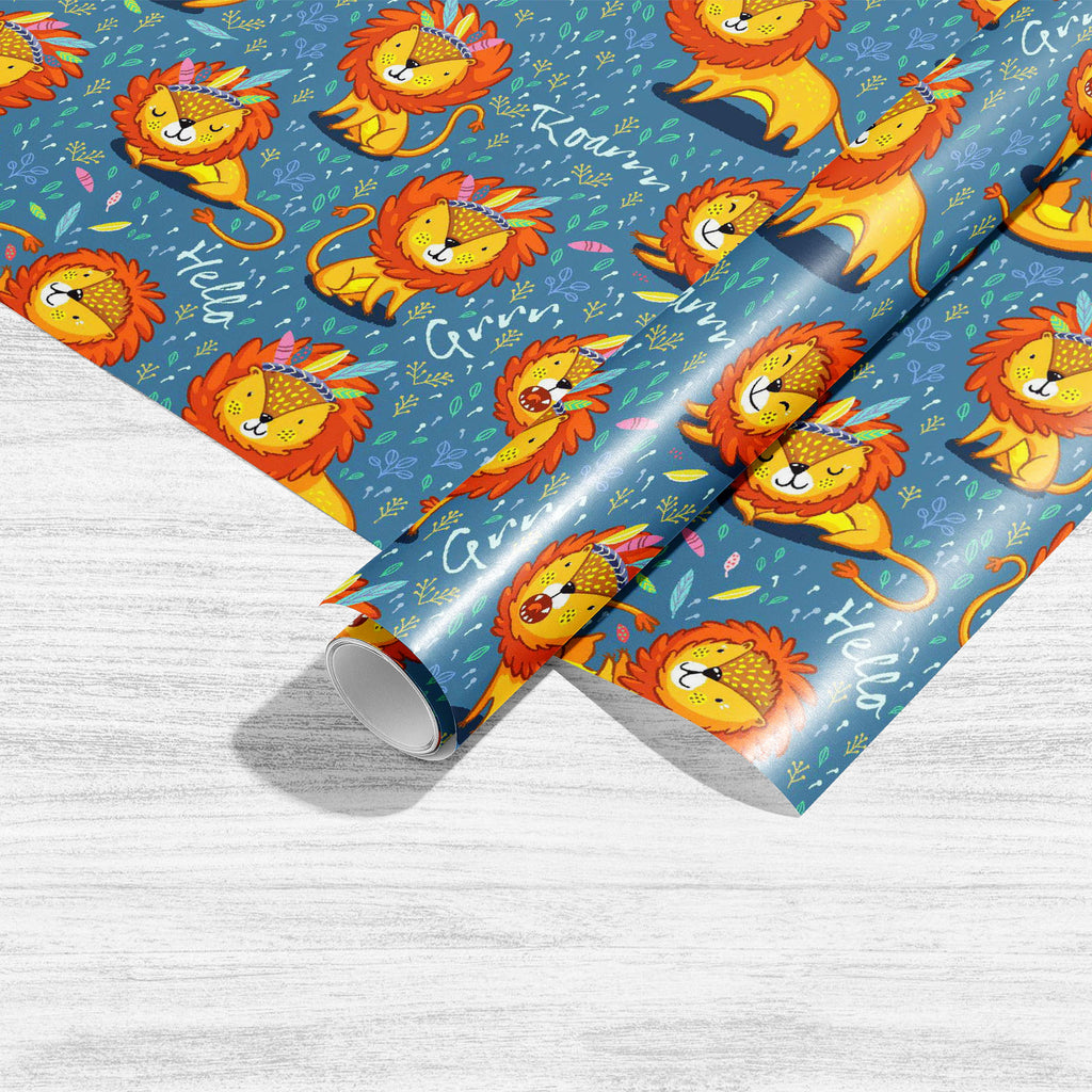 Cartoon Lion Animal Art & Craft Gift Wrapping Paper-Wrapping Papers-WRP_PP-IC 5015715 IC 5015715, Animated Cartoons, Baby, Caricature, Cartoons, Children, Education, Illustrations, Kids, Patterns, Schools, Universities, cartoon, lion, animal, art, craft, gift, wrapping, paper, artzfolio, wrapping paper, gift wrapping paper, gift wrapping, birthday wrapping paper, holiday wrapping paper, cool wrapping paper, unique wrapping paper, luxury wrapping paper, wrapping paper sheet, wrap sheet, pretty wrapping paper