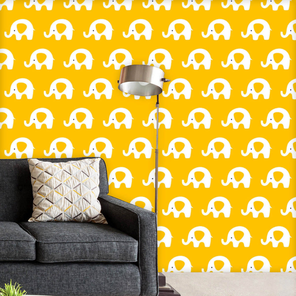 Yellow Elephants D2 Wallpaper Roll-Wallpapers Peel & Stick-WAL_PA-IC 5015720 IC 5015720, Animals, Animated Cartoons, Baby, Black and White, Caricature, Cartoons, Children, Digital, Digital Art, Graphic, Illustrations, Kids, Modern Art, Patterns, Signs, Signs and Symbols, White, yellow, elephants, d2, wallpaper, roll, elephant, nursery, cute, print, seamless, adorable, animal, background, cartoon, child, colorful, decor, decoration, design, fabric, fun, happy, illustration, infant, kid, modern, ornament, pat