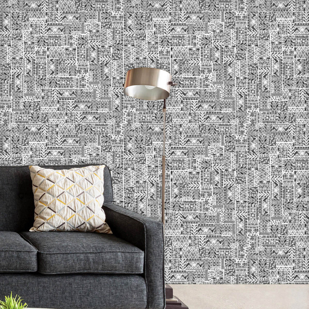 Tribal Elegant Ornamental Pattern Wallpaper Roll-Wallpapers Peel & Stick-WAL_PA-IC 5015731 IC 5015731, Abstract Expressionism, Abstracts, Ancient, Art and Paintings, Aztec, Black, Black and White, Botanical, Collages, Culture, Decorative, Drawing, Ethnic, Floral, Flowers, Geometric, Geometric Abstraction, Historical, Illustrations, Indian, Medieval, Mexican, Modern Art, Nature, Patterns, Retro, Semi Abstract, Signs, Signs and Symbols, Traditional, Tribal, Vintage, White, World Culture, elegant, ornamental, 