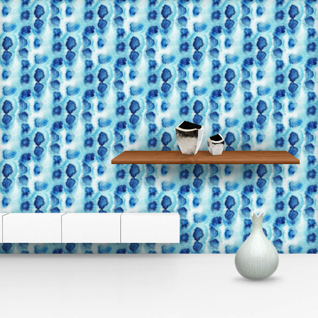 Shibori Indigo Colors D2 Wallpaper Roll-Wallpapers Peel & Stick-WAL_PA-IC 5015732 IC 5015732, Abstract Expressionism, Abstracts, Art and Paintings, Black and White, Culture, Decorative, Ethnic, Fashion, Illustrations, Japanese, Paintings, Patterns, Retro, Semi Abstract, Shibori, Signs, Signs and Symbols, Traditional, Tribal, Watercolour, White, World Culture, indigo, colors, d2, wallpaper, roll, pattern, dye, seamless, abstract, background, design, batik, textile, tie, watercolor, art, artistic, backdrop, b