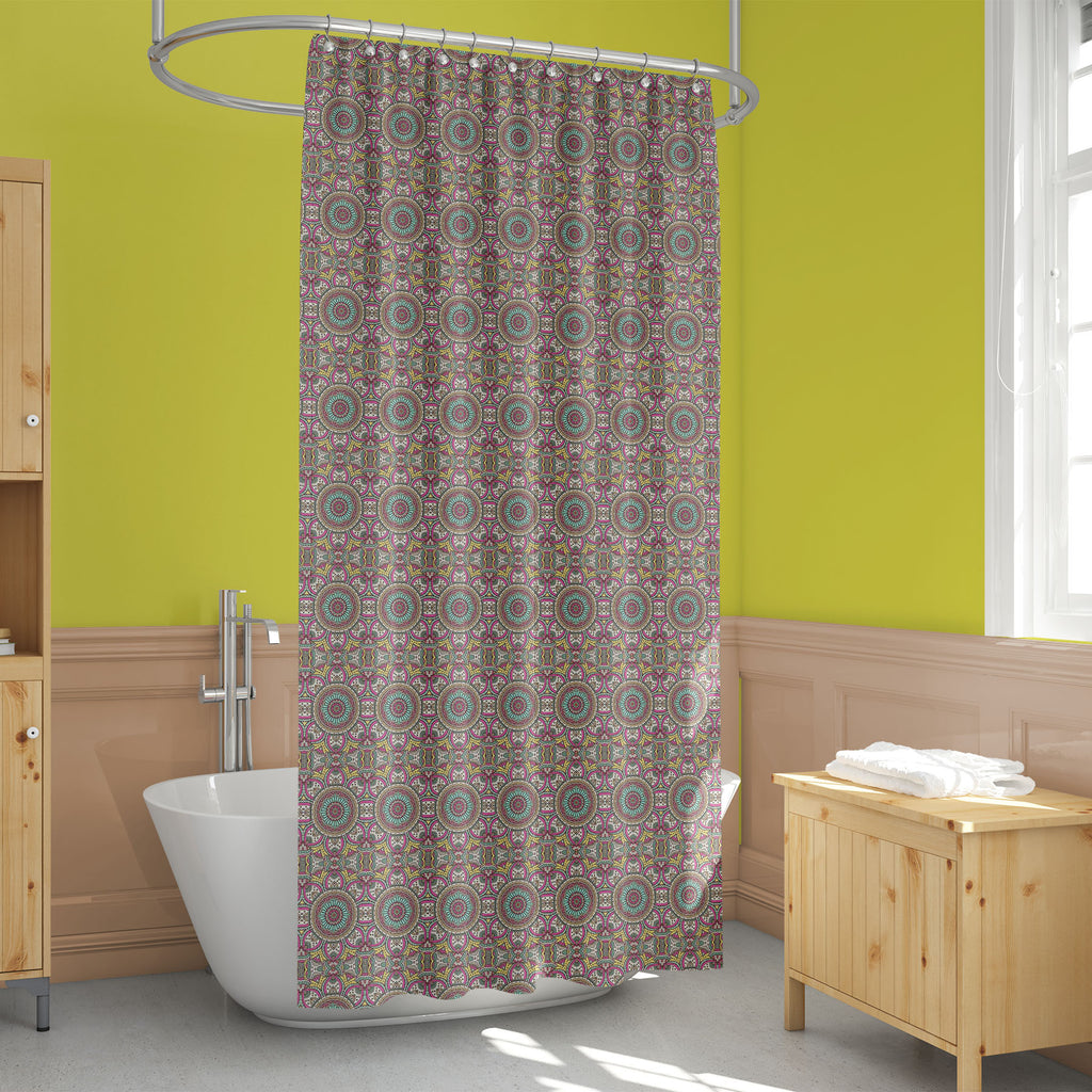 Vintage Motifs Art D8 Washable Waterproof Shower Curtain-Shower Curtains-CUR_SH_EL-IC 5015733 IC 5015733, Abstract Expressionism, Abstracts, African, Ancient, Bohemian, Botanical, Culture, Decorative, Ethnic, Floral, Flowers, Geometric, Geometric Abstraction, Historical, Illustrations, Indian, Mandala, Medieval, Mexican, Moroccan, Nature, Paisley, Patterns, Pets, Retro, Semi Abstract, Signs, Signs and Symbols, Traditional, Tribal, Vintage, World Culture, motifs, art, d8, washable, waterproof, shower, curtai