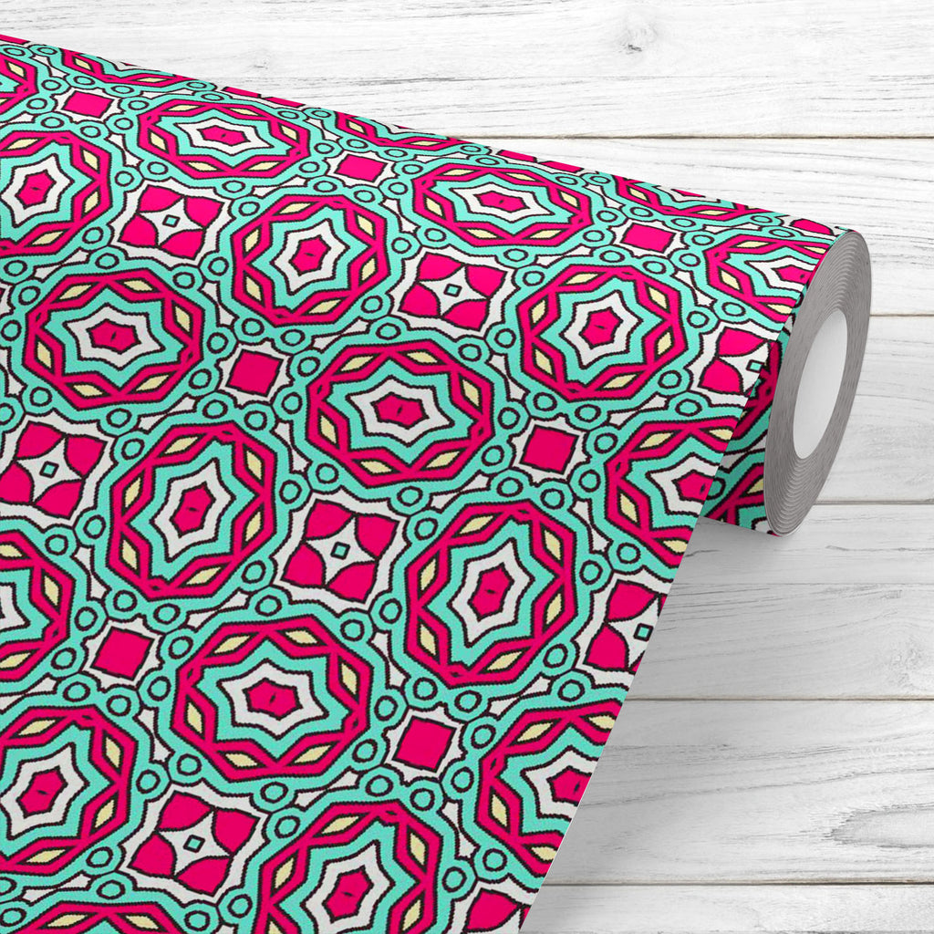 Abstract Ethnic Ornamental Pattern Wallpaper Roll - Wallpapers Peel & Stick - ArtzFolio.com