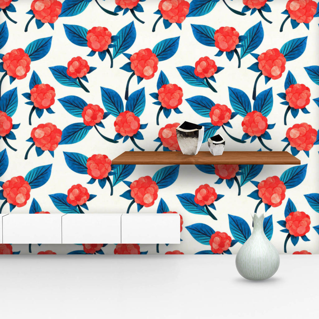 Watercolor Floral Pattern D15 Wallpaper Roll-Wallpapers Peel & Stick-WAL_PA-IC 5015737 IC 5015737, Botanical, Floral, Flowers, Fruit and Vegetable, Fruits, Nature, Nautical, Patterns, Scenic, Seasons, Signs, Signs and Symbols, Watercolour, watercolor, pattern, d15, wallpaper, roll, raspberry, simple, winter, backdrop, background, beige, berry, blue, botany, cold, collection, color, design, foliage, frozen, fruit, garden, indigo, leaves, navy, paper, pink, plant, red, seamless, season, texture, turquoise, wr