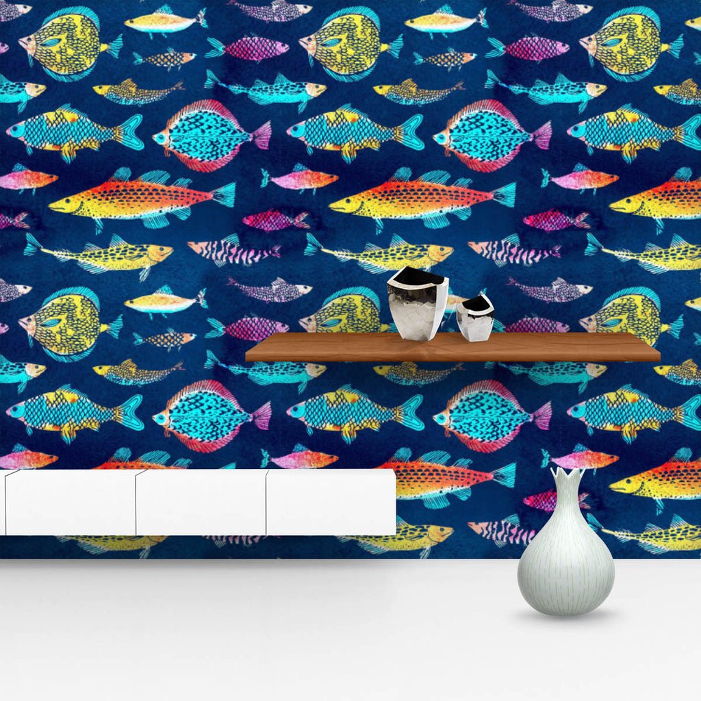Watercolor Colorful Fishes Wallpaper Roll-Wallpapers Peel & Stick-WAL_PA-IC 5015741 IC 5015741, Animals, Asian, Cuisine, Decorative, Food, Food and Beverage, Food and Drink, Illustrations, Japanese, Patterns, Watercolour, Wildlife, watercolor, colorful, fishes, wallpaper, roll, fish, pattern, seamless, animal, aqua, aquarium, artwork, brush, collection, decorated, dive, drawn, dye, ecological, ecology, fishing, hand, illustration, isolated, life, light, marine, market, multicolor, ocean, oriental, paint, pa