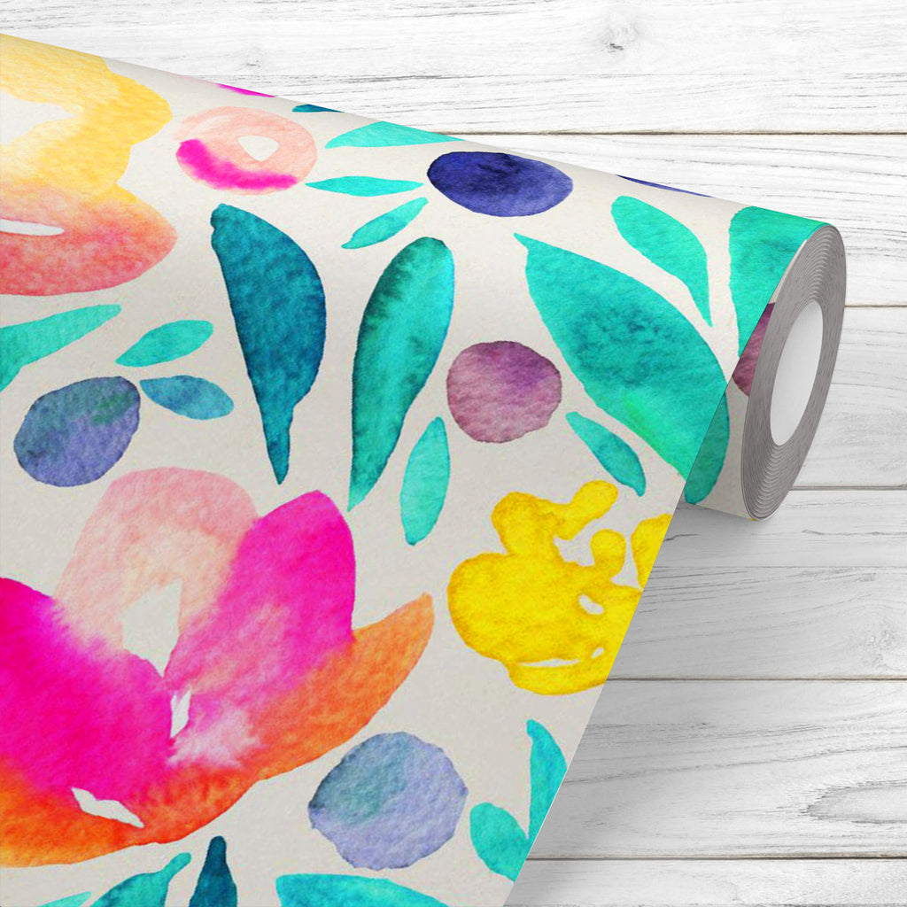 Watercolor Floral Pattern D18 Wallpaper Roll-Wallpapers Peel & Stick-WAL_PA-IC 5015746 IC 5015746, Ancient, Art and Paintings, Botanical, Floral, Flowers, Historical, Illustrations, Love, Medieval, Nature, Patterns, Retro, Romance, Seasons, Vintage, Watercolour, watercolor, pattern, d18, wallpaper, roll, background, seamless, paint, trendy, turquoise, winter, beautiful, classic, purple, simple, teal, art, autumn, backdrop, berries, blueberries, branch, dry, fall, field, forest, garden, herbal, herbarium, he