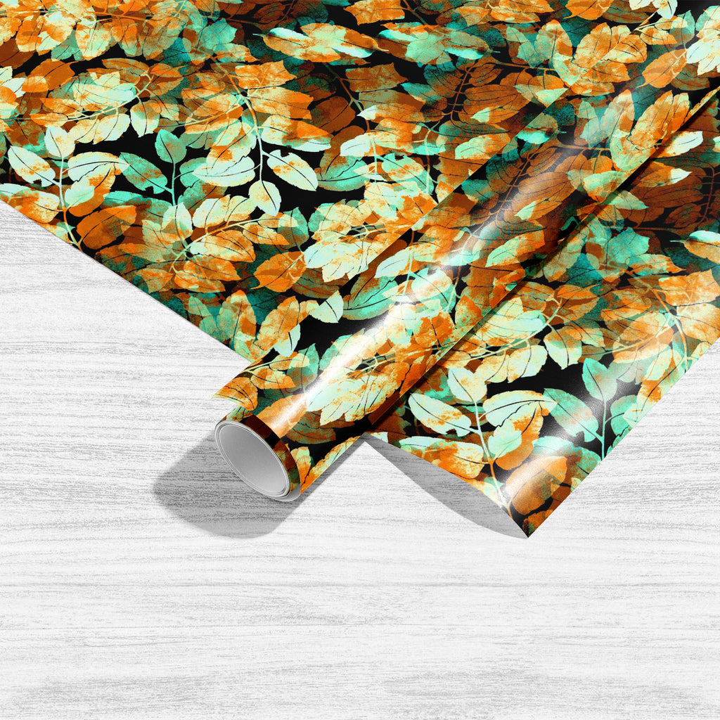 Abstract Botanical Leaves D1 Art & Craft Gift Wrapping Paper - Wrapping Papers - ArtzFolio.com