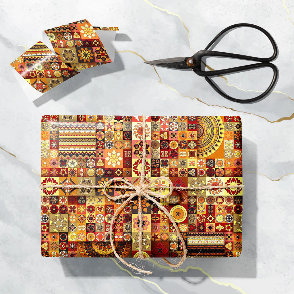 Vintage Floral & Mandala D1 Art & Craft Gift Wrapping Paper-Wrapping Papers-WRP_PP-IC 5015769 IC 5015769, Abstract Expressionism, Abstracts, African, Allah, Ancient, Arabic, Art and Paintings, Asian, Aztec, Bohemian, Botanical, Chinese, Culture, Decorative, Drawing, Ethnic, Floral, Flowers, Geometric, Geometric Abstraction, Historical, Illustrations, Indian, Islam, Mandala, Medieval, Nature, Patterns, Pets, Retro, Semi Abstract, Signs, Signs and Symbols, Traditional, Tribal, Turkish, Vintage, World Culture,