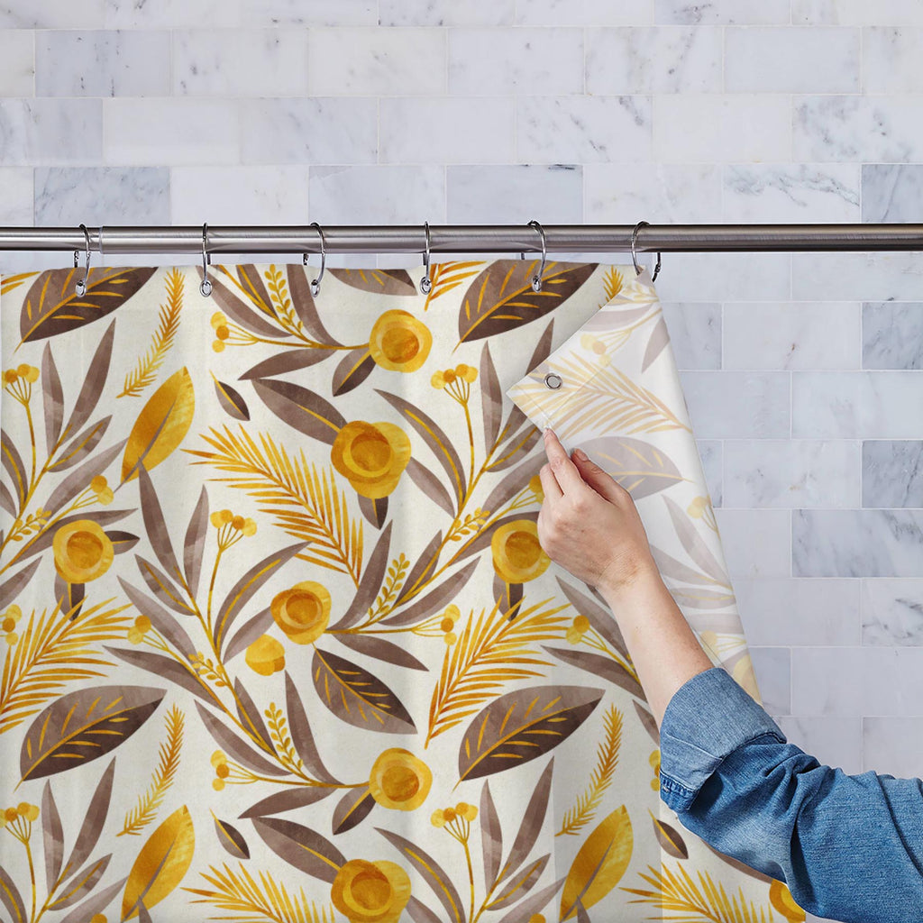 Botanical Floral Pattern D1 Washable Waterproof Shower Curtain-Shower Curtains-CUR_SH_EL-IC 5015771 IC 5015771, Ancient, Art and Paintings, Botanical, Floral, Flowers, Historical, Illustrations, Medieval, Nature, Patterns, Scenic, Seasons, Signs, Signs and Symbols, Vintage, Watercolour, pattern, d1, washable, waterproof, shower, curtain, watercolor, fall, flower, seamless, autumn, background, beige, winter, wallpaper, golden, neutral, art, foliage, grey, paper, shine, summer, backdrop, berries, bloom, bud, 