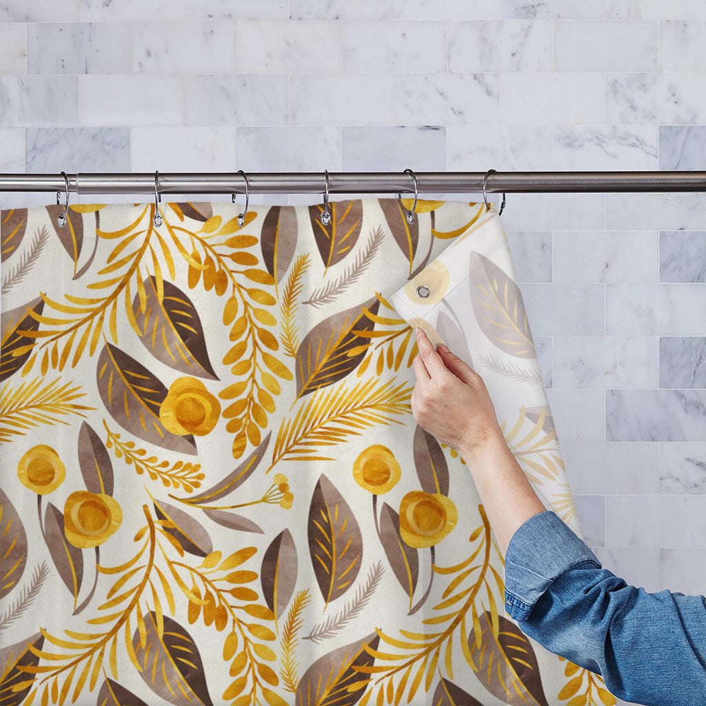 Botanical Floral Pattern D2 Washable Waterproof Shower Curtain-Shower Curtains-CUR_SH_EL-IC 5015772 IC 5015772, Ancient, Art and Paintings, Botanical, Floral, Flowers, Historical, Illustrations, Medieval, Nature, Patterns, Scenic, Seasons, Signs, Signs and Symbols, Vintage, Watercolour, pattern, d2, washable, waterproof, shower, curtain, thanksgiving, watercolor, design, seamless, textile, summer, winter, autumn, background, fall, leaf, pine, art, backdrop, beige, berries, bloom, bud, flower, foliage, garde