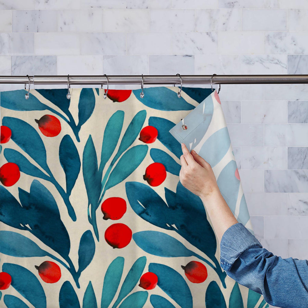 Watercolor Floral Pattern D23 Washable Waterproof Shower Curtain-Shower Curtains-CUR_SH_EL-IC 5015787 IC 5015787, Art and Paintings, Botanical, Floral, Flowers, Illustrations, Nature, Patterns, Scenic, Seasons, Signs, Signs and Symbols, Watercolour, watercolor, pattern, d23, washable, waterproof, shower, curtain, seamless, background, blue, winter, illustration, texture, paper, art, teal, backdrop, beige, berries, branch, cobalt, cold, delicate, design, florals, garden, indigo, leaf, season, stem, textile, 