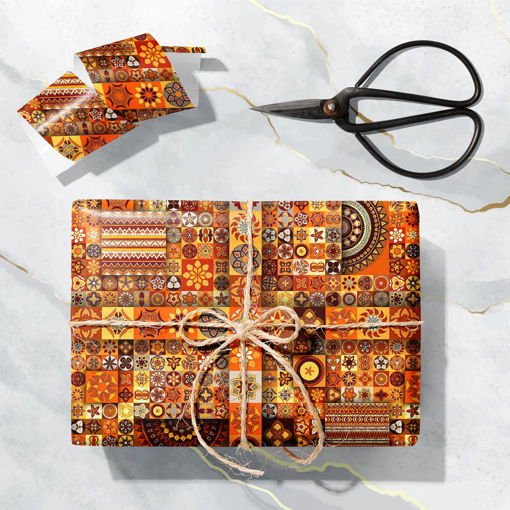 Vintage Floral & Mandala D3 Art & Craft Gift Wrapping Paper-Wrapping Papers-WRP_PP-IC 5015792 IC 5015792, Abstract Expressionism, Abstracts, African, Allah, Ancient, Arabic, Art and Paintings, Asian, Aztec, Bohemian, Botanical, Chinese, Culture, Decorative, Drawing, Ethnic, Floral, Flowers, Geometric, Geometric Abstraction, Historical, Illustrations, Indian, Islam, Mandala, Medieval, Nature, Patterns, Pets, Retro, Semi Abstract, Signs, Signs and Symbols, Traditional, Tribal, Turkish, Vintage, World Culture,