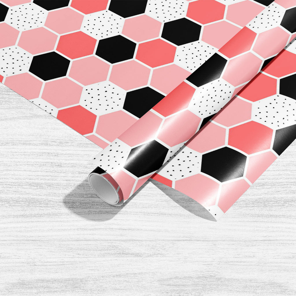 Geometric Hexagonal Shapes Art & Craft Gift Wrapping Paper-Wrapping Papers-WRP_PP-IC 5015803 IC 5015803, Abstract Expressionism, Abstracts, Ancient, Art and Paintings, Black, Black and White, Digital, Digital Art, Dots, Geometric, Geometric Abstraction, Graphic, Hexagon, Historical, Illustrations, Medieval, Modern Art, Patterns, Semi Abstract, Signs, Signs and Symbols, Vintage, hexagonal, shapes, art, craft, gift, wrapping, paper, pattern, pink, cool, tile, seamless, pastel, vector, form, geometry, gray, mo