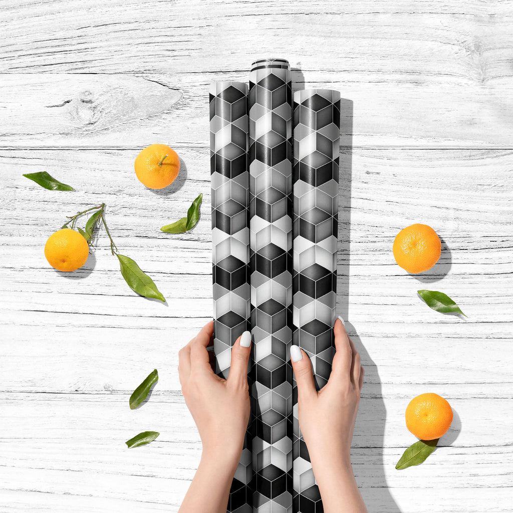 Abstract Rhombus Grid Art & Craft Gift Wrapping Paper - Wrapping Papers - ArtzFolio.com