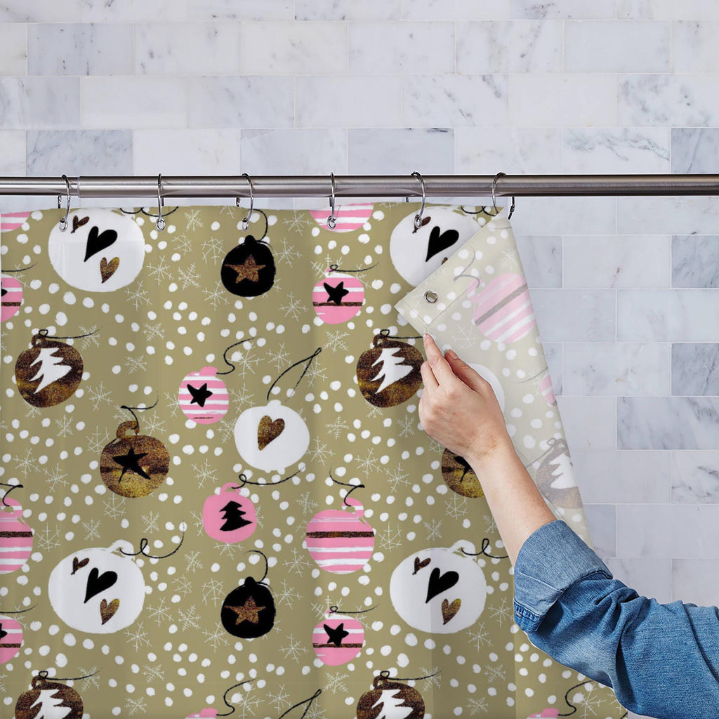 Christmas Party Washable Waterproof Shower Curtain-Shower Curtains-CUR_SH_EL-IC 5015810 IC 5015810, Birthday, Black, Black and White, Christianity, Circle, Dots, Holidays, Illustrations, Patterns, Signs, Signs and Symbols, Wedding, White, christmas, party, washable, waterproof, shower, curtain, anniversary, backdrop, background, card, color, confetti, date, day, decoration, design, element, event, flake, foil, gift, glitter, glow, gold, golden, greeting, holiday, illustration, invitation, merry, new, orname