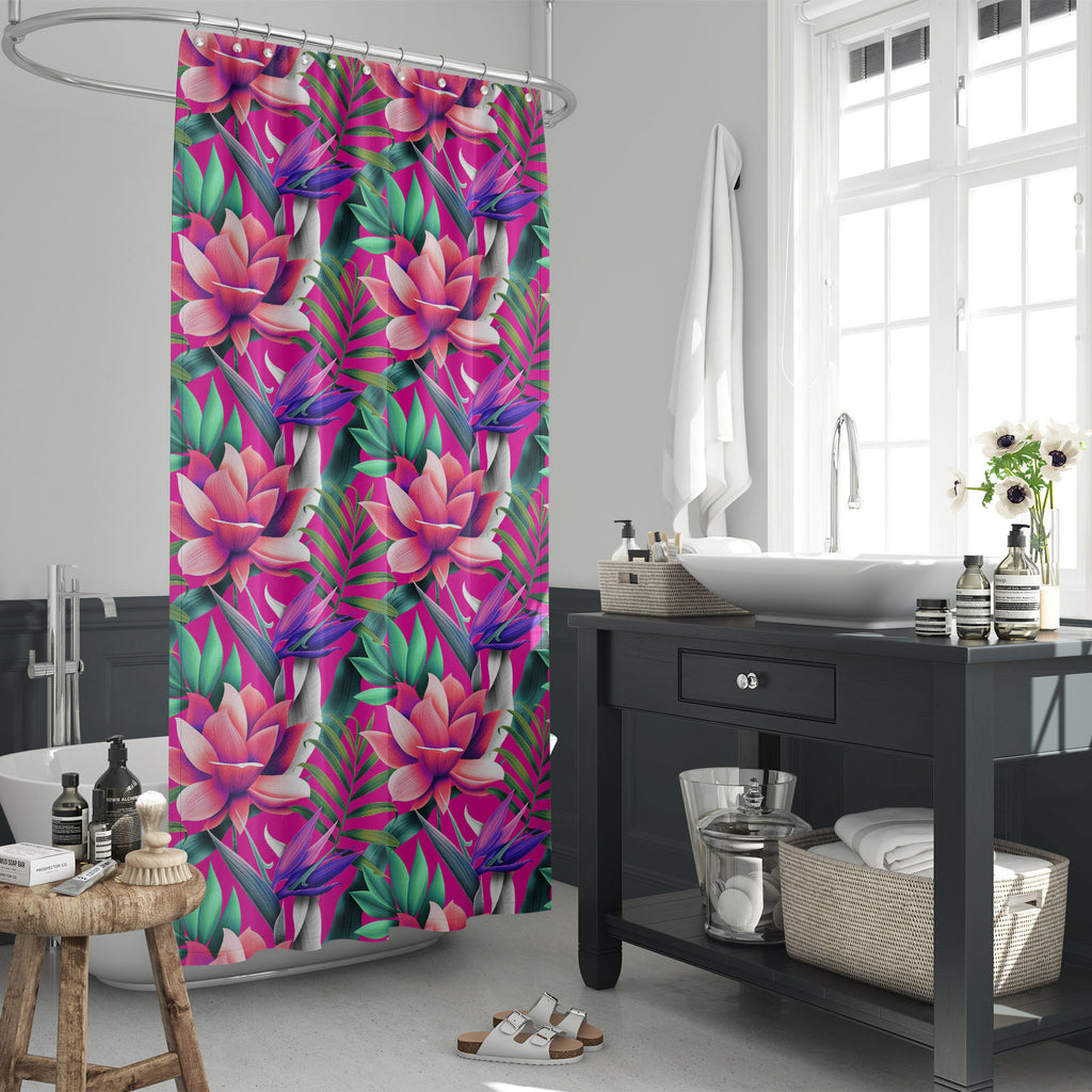 Tropical Floral Pattern D2 Washable Waterproof Shower Curtain-Shower Curtains-CUR_SH_EL-IC 5015813 IC 5015813, Abstract Expressionism, Abstracts, Art and Paintings, Botanical, Fashion, Floral, Flowers, Hawaiian, Holidays, Illustrations, Nature, Patterns, Scenic, Semi Abstract, Signs, Signs and Symbols, Tropical, pattern, d2, washable, waterproof, shower, curtain, flower, summer, abstract, art, backdrop, background, blossom, botany, california, colorful, cute, decoration, design, ditsy, element, fabric, femi