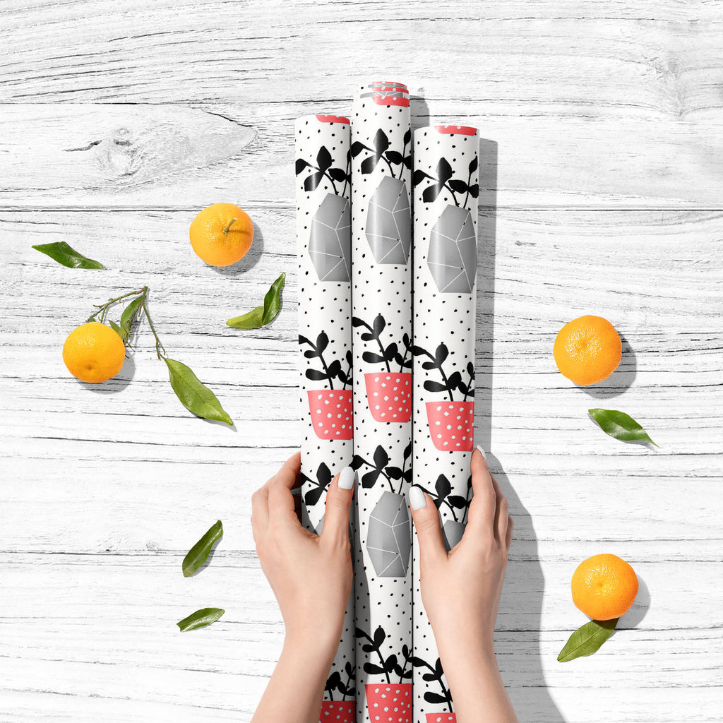 Vases and Pots on Dots Art & Craft Gift Wrapping Paper-Wrapping Papers-WRP_PP-IC 5015815 IC 5015815, Art and Paintings, Black, Black and White, Decorative, Dots, Geometric, Geometric Abstraction, Modern Art, Patterns, Scandinavian, Stripes, White, vases, and, pots, on, art, craft, gift, wrapping, paper, pattern, cool, modern, seamless, vase, decor, interior, pink, style, leaf, poster, succulent, beautiful, branch, card, creative, decoration, drawn, elegant, gray, greeting, hand, hand-drawn, minimalist, post